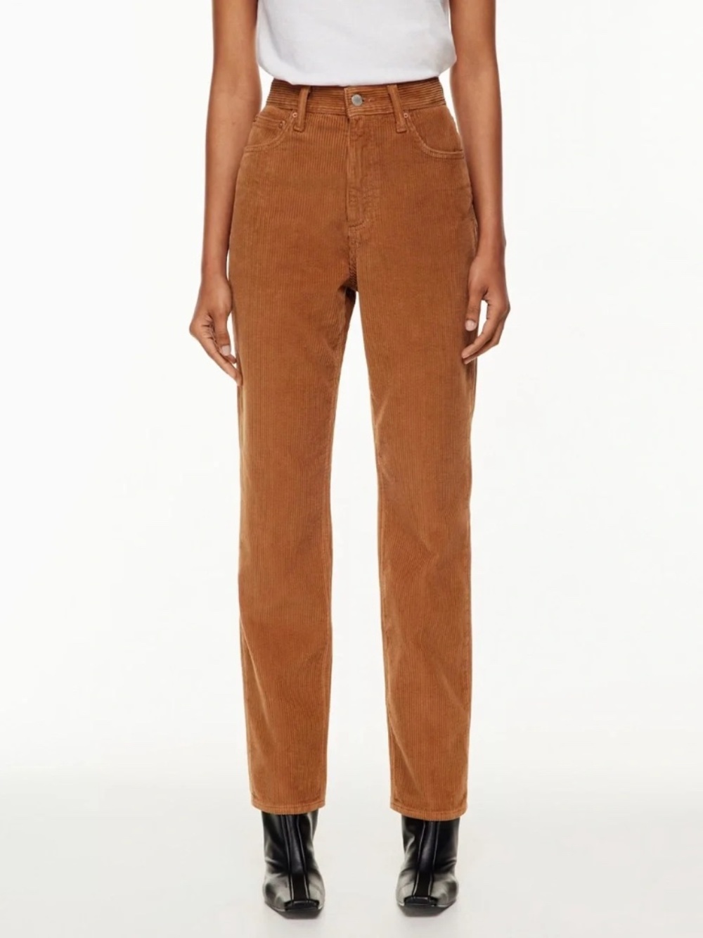 Aritzia DENIM FORUM The '90s Joni High Rise Loose in Gold Rush Brown